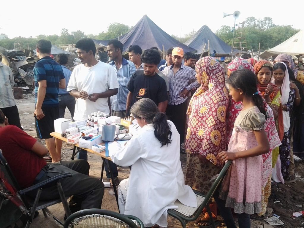 Disaster relief work by Lakshya Foundation